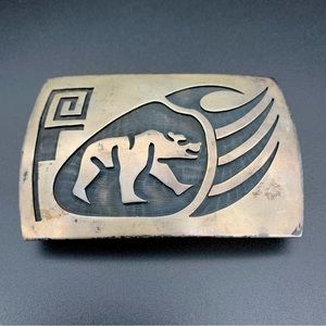 Sterling Hopi Belt Buckle